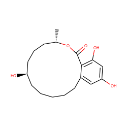 C[C@H]1CCC[C@H](O)CCCCCc2cc(O)cc(O)c2C(=O)O1 ZINC000003831615