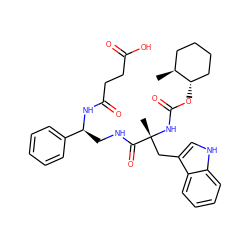 C[C@H]1CCCC[C@@H]1OC(=O)N[C@](C)(Cc1c[nH]c2ccccc12)C(=O)NC[C@H](NC(=O)CCC(=O)O)c1ccccc1 ZINC000027640470