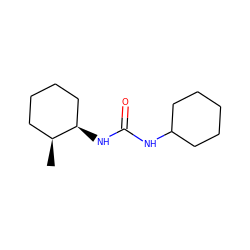 C[C@H]1CCCC[C@H]1NC(=O)NC1CCCCC1 ZINC000000395827