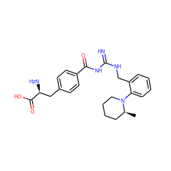 C[C@H]1CCCCN1c1ccccc1CNC(=N)NC(=O)c1ccc(C[C@H](N)C(=O)O)cc1 ZINC000653849879