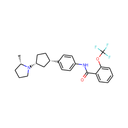 C[C@H]1CCCN1[C@@H]1CC[C@H](c2ccc(NC(=O)c3ccccc3OC(F)(F)F)cc2)C1 ZINC000146971419