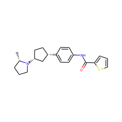 C[C@H]1CCCN1[C@@H]1CC[C@H](c2ccc(NC(=O)c3cccs3)cc2)C1 ZINC000147691650