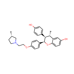 C[C@H]1CCN(CCOc2ccc([C@@H]3Oc4ccc(O)cc4[C@@H](C)[C@@H]3c3ccc(O)cc3)cc2)C1 ZINC000028335730