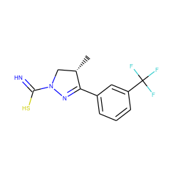 C[C@H]1CN(C(=N)S)N=C1c1cccc(C(F)(F)F)c1 ZINC000000003251