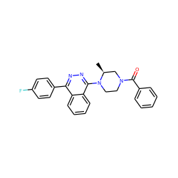 C[C@H]1CN(C(=O)c2ccccc2)CCN1c1nnc(-c2ccc(F)cc2)c2ccccc12 ZINC000058538227