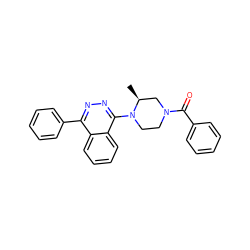 C[C@H]1CN(C(=O)c2ccccc2)CCN1c1nnc(-c2ccccc2)c2ccccc12 ZINC000049050161