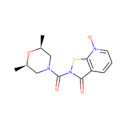 C[C@H]1CN(C(=O)n2sc3c(ccc[n+]3[O-])c2=O)C[C@@H](C)O1 ZINC000207804149