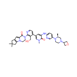 C[C@H]1CN(C2COC2)CCN1c1ccc(Nc2cc(-c3ccnc(N4CCn5c(cc6c5CC(C)(C)C6)C4=O)c3CO)cn(C)c2=O)nc1 ZINC000220197997