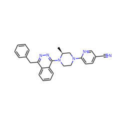 C[C@H]1CN(c2ccc(C#N)cn2)CCN1c1nnc(Cc2ccccc2)c2ccccc12 ZINC000040974868