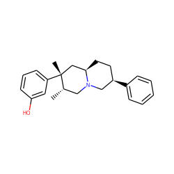 C[C@H]1CN2C[C@H](c3ccccc3)CC[C@@H]2C[C@@]1(C)c1cccc(O)c1 ZINC000034999996