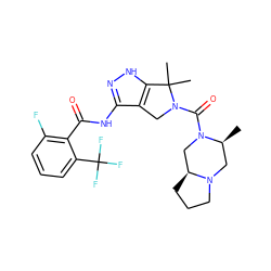 C[C@H]1CN2CCC[C@H]2CN1C(=O)N1Cc2c(NC(=O)c3c(F)cccc3C(F)(F)F)n[nH]c2C1(C)C ZINC000114181044