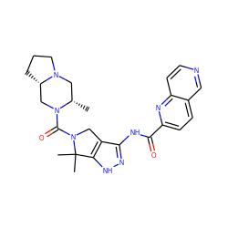 C[C@H]1CN2CCC[C@H]2CN1C(=O)N1Cc2c(NC(=O)c3ccc4cnccc4n3)n[nH]c2C1(C)C ZINC000114184338