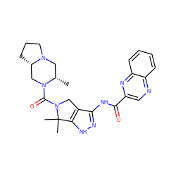 C[C@H]1CN2CCC[C@H]2CN1C(=O)N1Cc2c(NC(=O)c3cnc4ccccc4n3)n[nH]c2C1(C)C ZINC000114181488