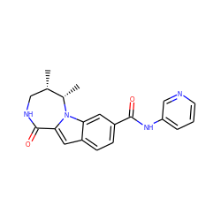 C[C@H]1CNC(=O)c2cc3ccc(C(=O)Nc4cccnc4)cc3n2[C@H]1C ZINC000147888070