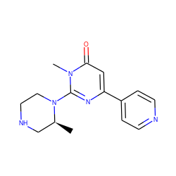 C[C@H]1CNCCN1c1nc(-c2ccncc2)cc(=O)n1C ZINC000139446027