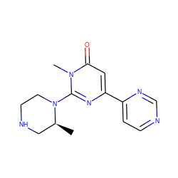 C[C@H]1CNCCN1c1nc(-c2ccncn2)cc(=O)n1C ZINC000139446149