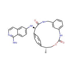 C[C@H]1COC(=O)Nc2cccc(c2)CNC(=O)[C@H](Nc2ccc3c(N)nccc3c2)c2ccc1cc2 ZINC000043169721