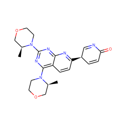 C[C@H]1COCCN1c1nc(N2CCOC[C@@H]2C)c2ccc([C@@H]3C=CC(=O)N=C3)nc2n1 ZINC001772592806