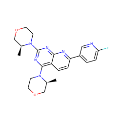 C[C@H]1COCCN1c1nc(N2CCOC[C@@H]2C)c2ccc(-c3ccc(F)nc3)nc2n1 ZINC000168741365