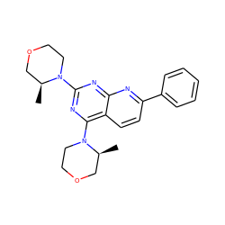 C[C@H]1COCCN1c1nc(N2CCOC[C@@H]2C)c2ccc(-c3ccccc3)nc2n1 ZINC000168803024