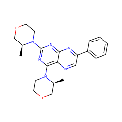 C[C@H]1COCCN1c1nc(N2CCOC[C@@H]2C)c2ncc(-c3ccccc3)nc2n1 ZINC000169058371