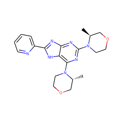 C[C@H]1COCCN1c1nc(N2CCOC[C@H]2C)c2[nH]c(-c3ccccn3)nc2n1 ZINC000207237201