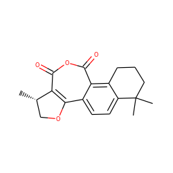 C[C@H]1COc2c1c(=O)oc(=O)c1c3c(ccc21)C(C)(C)CCC3 ZINC000014724907