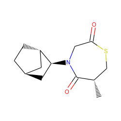 C[C@H]1CSC(=O)CN([C@H]2C[C@H]3CC[C@H]2C3)C1=O ZINC000253693180