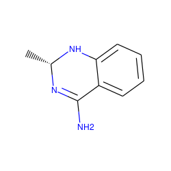 C[C@H]1N=C(N)c2ccccc2N1 ZINC000000022226