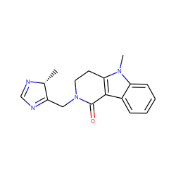 C[C@H]1N=CN=C1CN1CCc2c(c3ccccc3n2C)C1=O ZINC000102824600