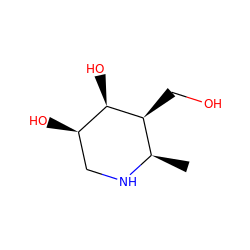 C[C@H]1NC[C@@H](O)[C@@H](O)[C@H]1CO ZINC000214176219