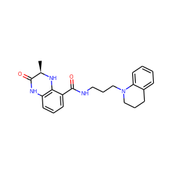 C[C@H]1Nc2c(cccc2C(=O)NCCCN2CCCc3ccccc32)NC1=O ZINC000095920545