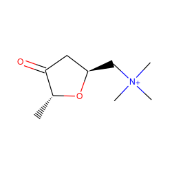 C[C@H]1O[C@H](C[N+](C)(C)C)CC1=O ZINC000013455014