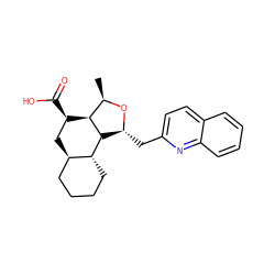 C[C@H]1O[C@H](Cc2ccc3ccccc3n2)[C@@H]2[C@H]1[C@H](C(=O)O)C[C@@H]1CCCC[C@H]12 ZINC000034802865