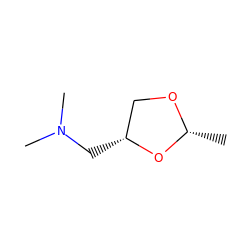 C[C@H]1OC[C@@H](CN(C)C)O1 ZINC000002015671