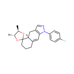 C[C@H]1OC2(CCCC3=Cc4c(cnn4-c4ccc(F)cc4)C[C@@]32C)O[C@@H]1C ZINC000028524364