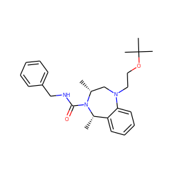 C[C@H]1c2ccccc2N(CCOC(C)(C)C)C[C@@H](C)N1C(=O)NCc1ccccc1 ZINC001772633666