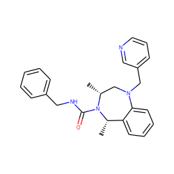 C[C@H]1c2ccccc2N(Cc2cccnc2)C[C@@H](C)N1C(=O)NCc1ccccc1 ZINC001772657272