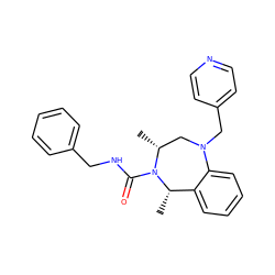 C[C@H]1c2ccccc2N(Cc2ccncc2)C[C@@H](C)N1C(=O)NCc1ccccc1 ZINC001772606243