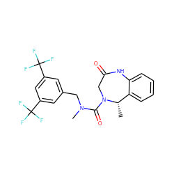 C[C@H]1c2ccccc2NC(=O)CN1C(=O)N(C)Cc1cc(C(F)(F)F)cc(C(F)(F)F)c1 ZINC000026167300