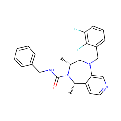 C[C@H]1c2ccncc2N(Cc2cccc(F)c2F)C[C@@H](C)N1C(=O)NCc1ccccc1 ZINC001772601992