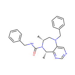 C[C@H]1c2ncncc2N(Cc2ccccc2)C[C@@H](C)N1C(=O)NCc1ccccc1 ZINC001772651928