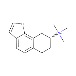 C[N+](C)(C)[C@@H]1CCc2ccc3ccoc3c2C1 ZINC001772602389