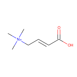 C[N+](C)(C)C/C=C/C(=O)O ZINC000000901939