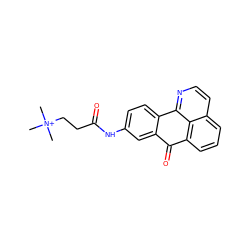 C[N+](C)(C)CCC(=O)Nc1ccc2c(c1)C(=O)c1cccc3ccnc-2c13 ZINC000028902719