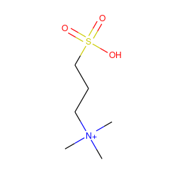 C[N+](C)(C)CCCS(=O)(=O)O ZINC000001674777