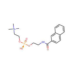 C[N+](C)(C)CCO[P@@](=O)(O)OCCNC(=O)c1ccc2ccccc2c1 ZINC000006482967