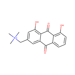 C[N+](C)(C)Cc1cc(O)c2c(c1)C(=O)c1cccc(O)c1C2=O ZINC000095587583