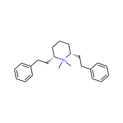 C[N+]1(C)[C@H](CCc2ccccc2)CCC[C@@H]1CCc1ccccc1 ZINC000013671760