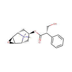 C[N+]1(C)[C@H]2C[C@@H](OC(=O)[C@H](CO)c3ccccc3)C[C@@H]1[C@H]1O[C@@H]21 ZINC000103242111